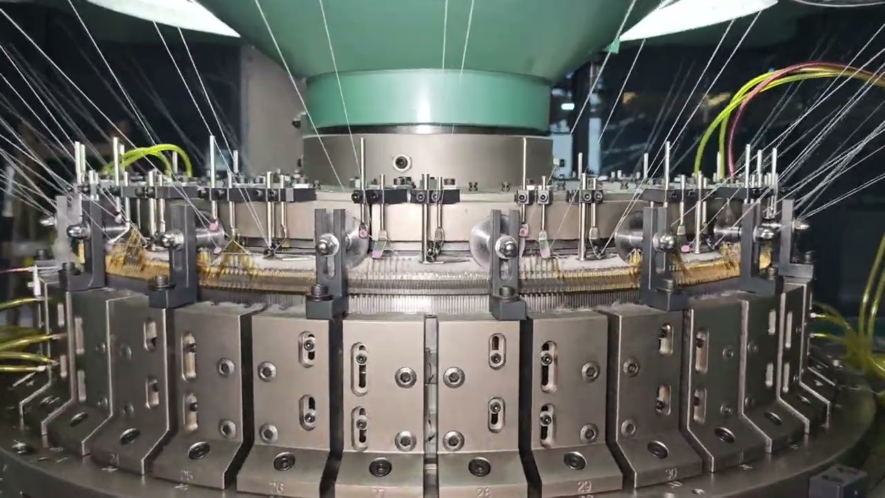 Double jersey loop cut circular knitting machine.#EASTINO#circular knitting machine#