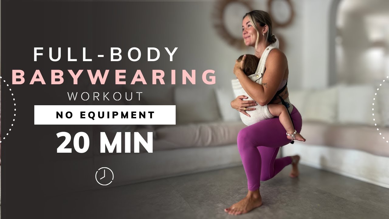 Babywearing Workout for Moms | Full Body Strength Routine (No Equipment)