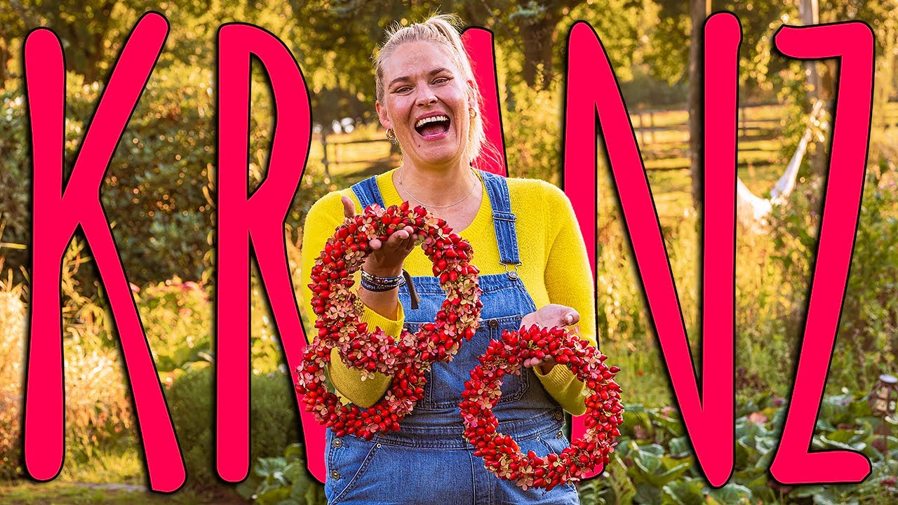 SO EINFACH KANN HERBSTDEKO SEIN: HAGEBUTTENKRANZ F&Uuml;R ALLES - DIY