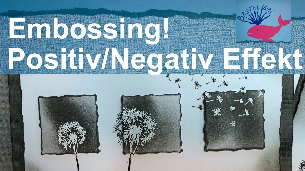 Toller positiv/negativ Effekt mit Embossing Pulver