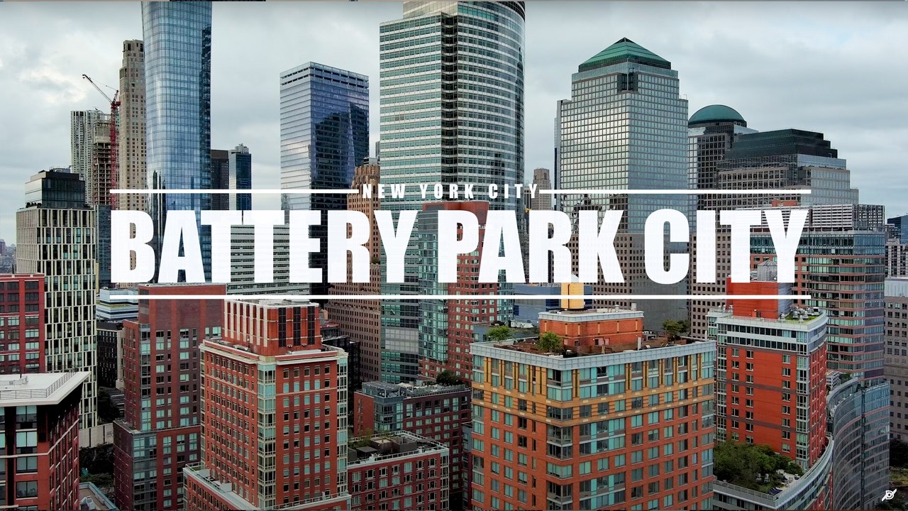 Drone Battery Park, NYC