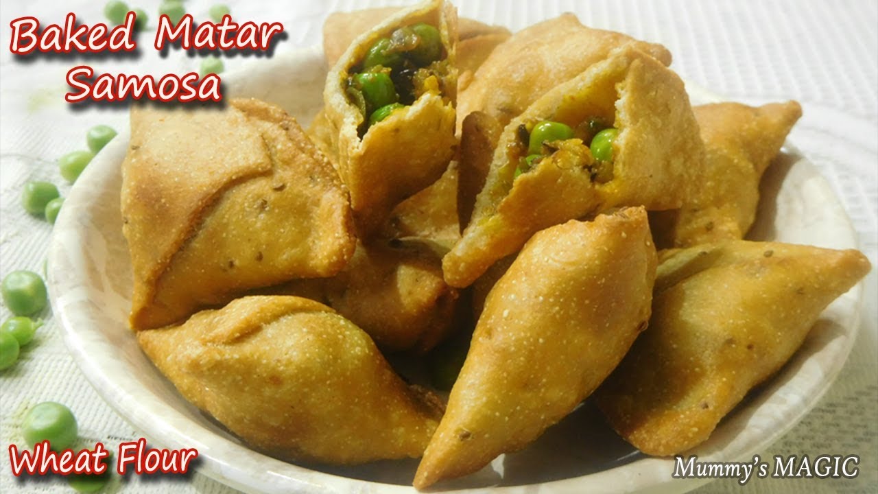 samosa in microwave oven | matar samosa recipe | baked samosa in microwave | mummy's magic