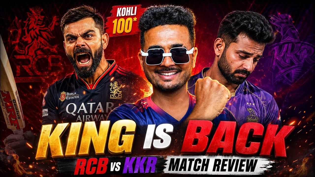 RCB vs KKR Match Review 🔥 | Virat Kohli Century 💯 | RCB Domination ⚔️
