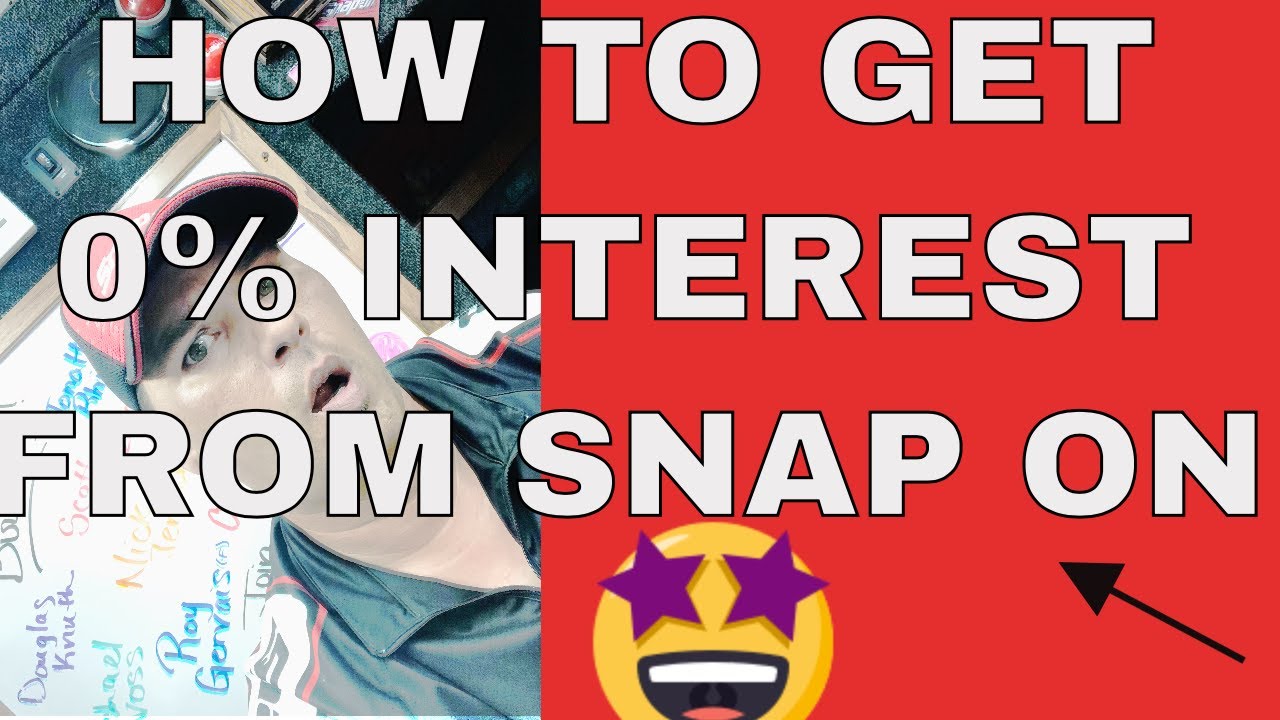 SECRETE TO GET  0% SNAP ON FINANCING PLUS MORE TOOLS AND A SPECIAL TRIP