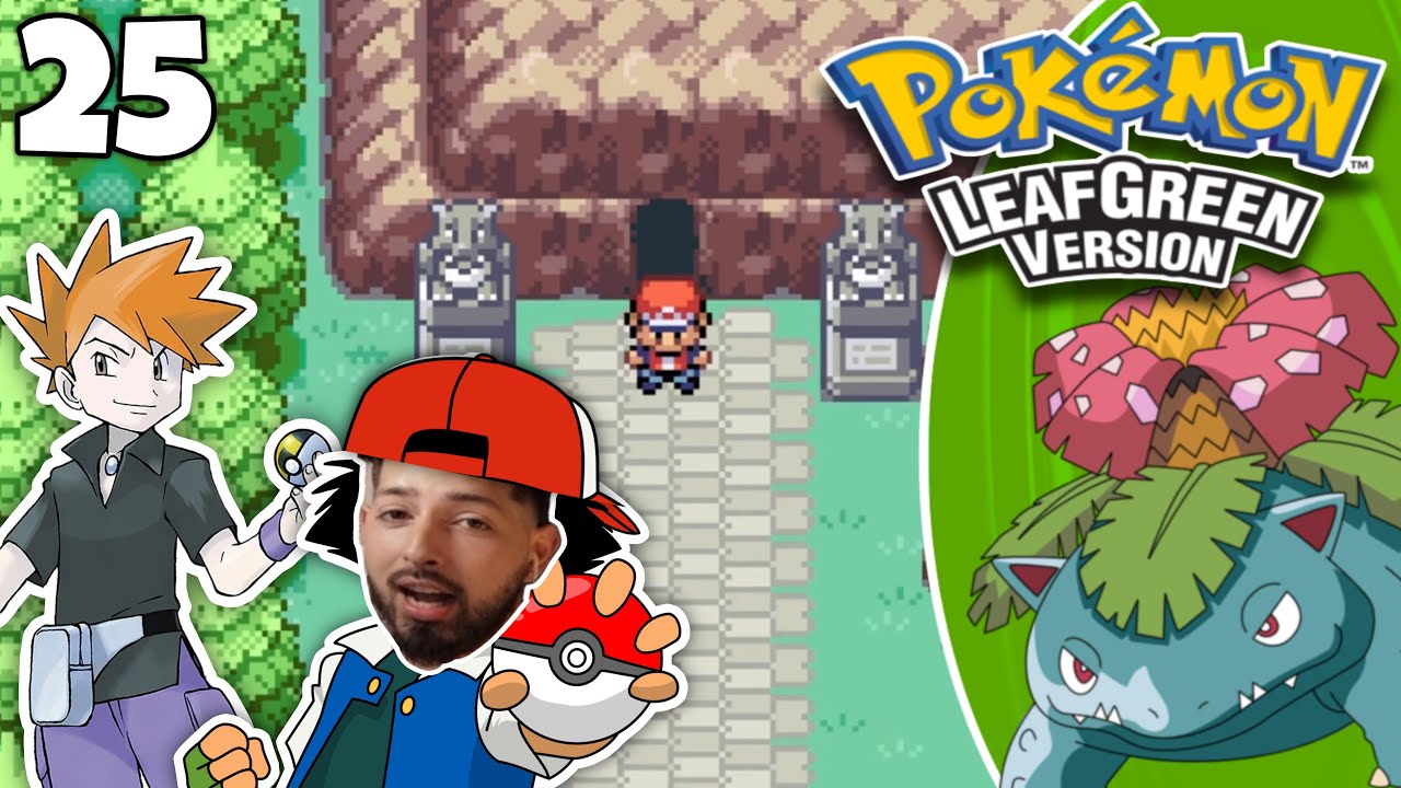 Pokemon Leaf Green Walkthrough (2025) Part 25: Gary Battle and Victory Road