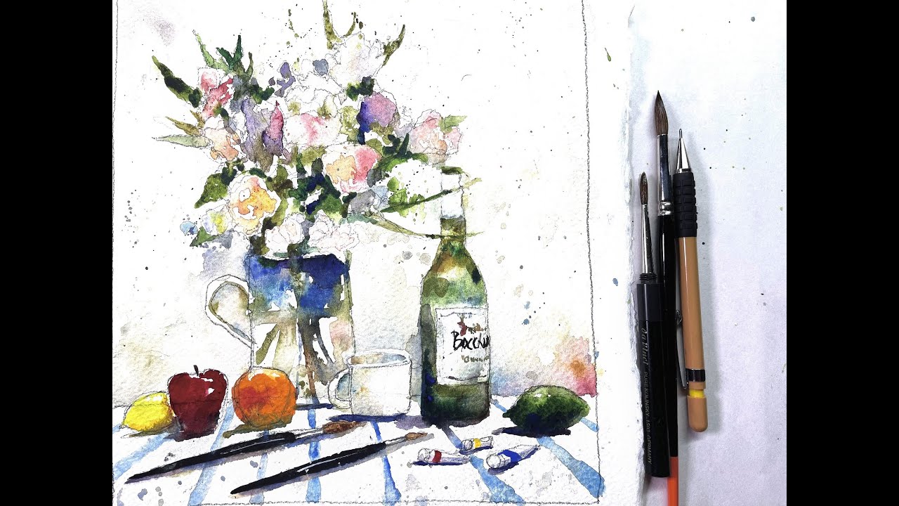 Flower Still Life Painting in Watercolor - with Chris Petri