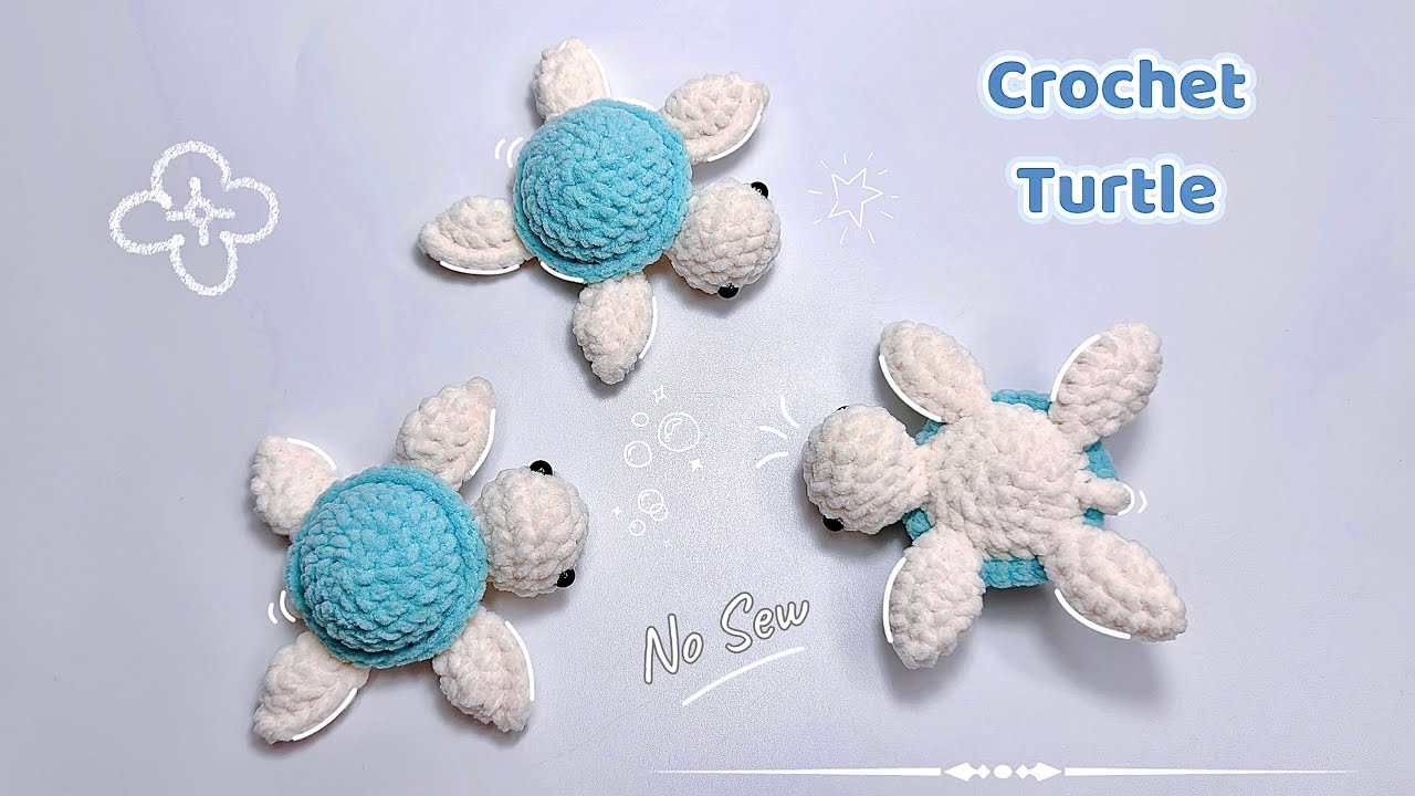 Crochet Turtle 🐢 | No Sew | Amigurumi Turtle Tutorial | Móc Len Bé Rùa