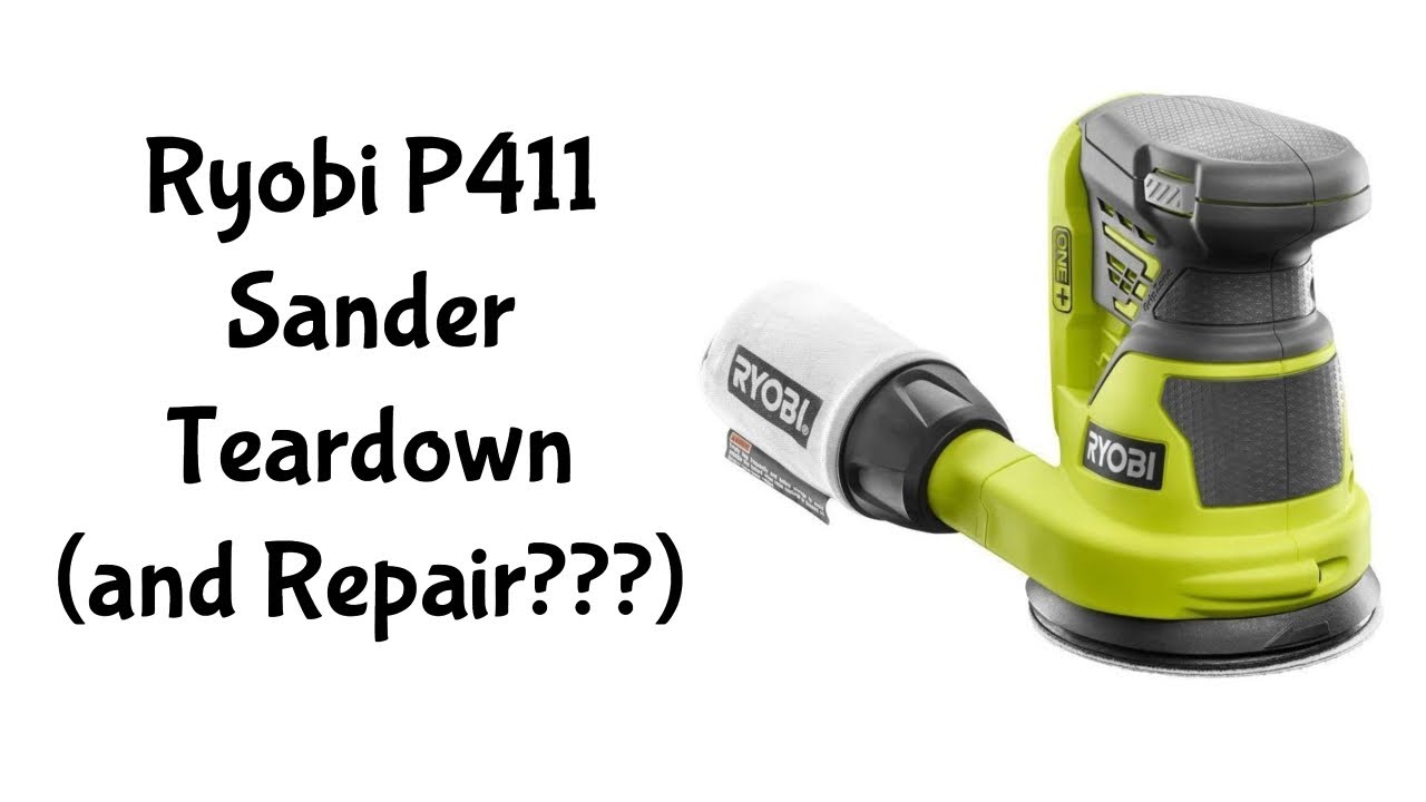 Разборка и ремонт шлифовальной машины Ryobi P411
