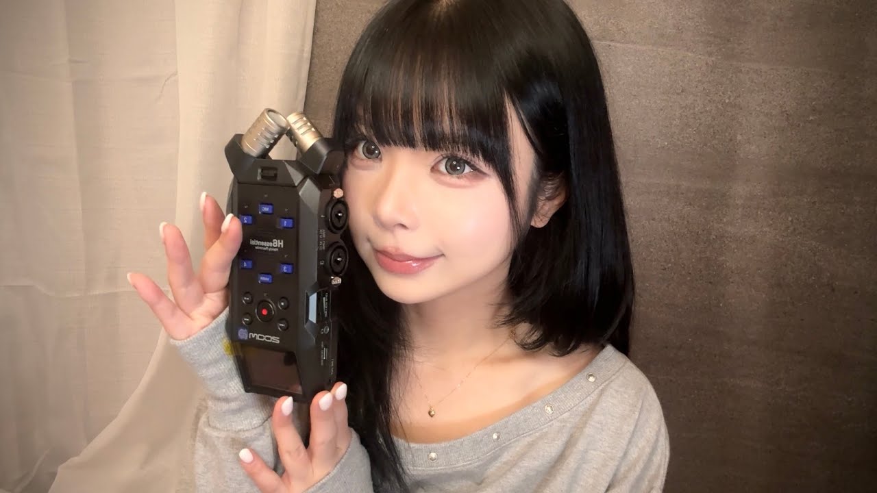 ASMR 새 마이크로 네 가지 트리거 (입소리, 단어반복, 귀청소, 탭핑) zoom h6 essential