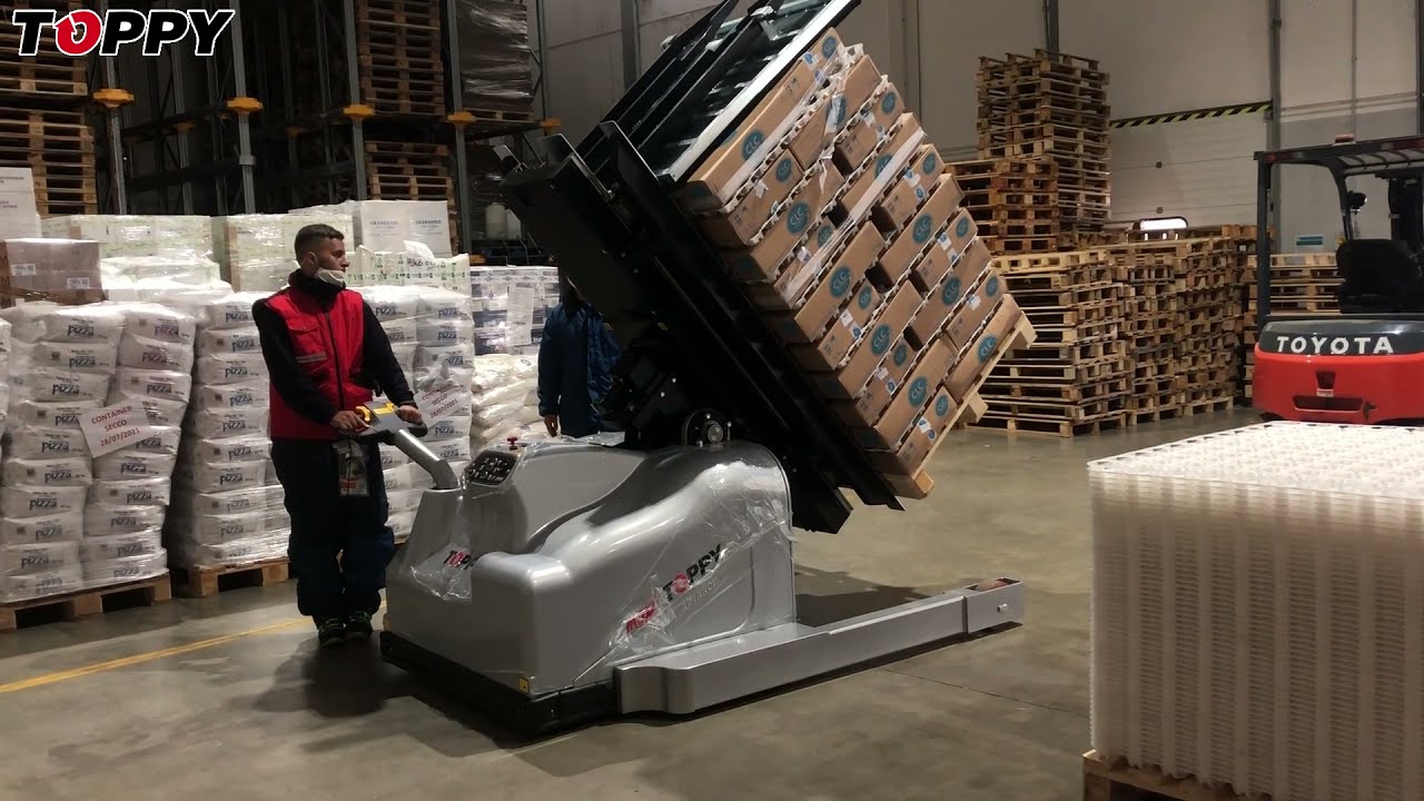 Mobile pallet inverter 