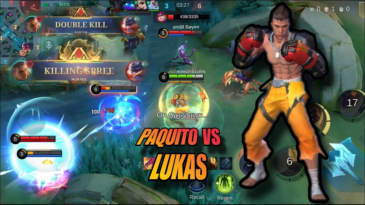 JUNGLE PAQUITO AGAINST ANNOYING LUCKAS||PAQUITO GAMEPLAY||