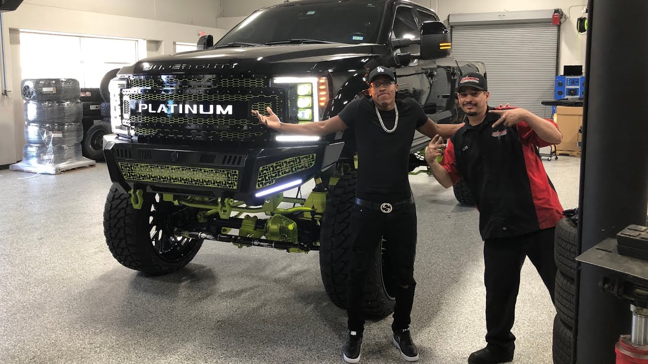 LIFE OF COREY BUILT A FORD F250 PLATINUM ON AIR BAG KELDERMAN 16 NCH LIFT ON 30s  *GAME CHANGER*