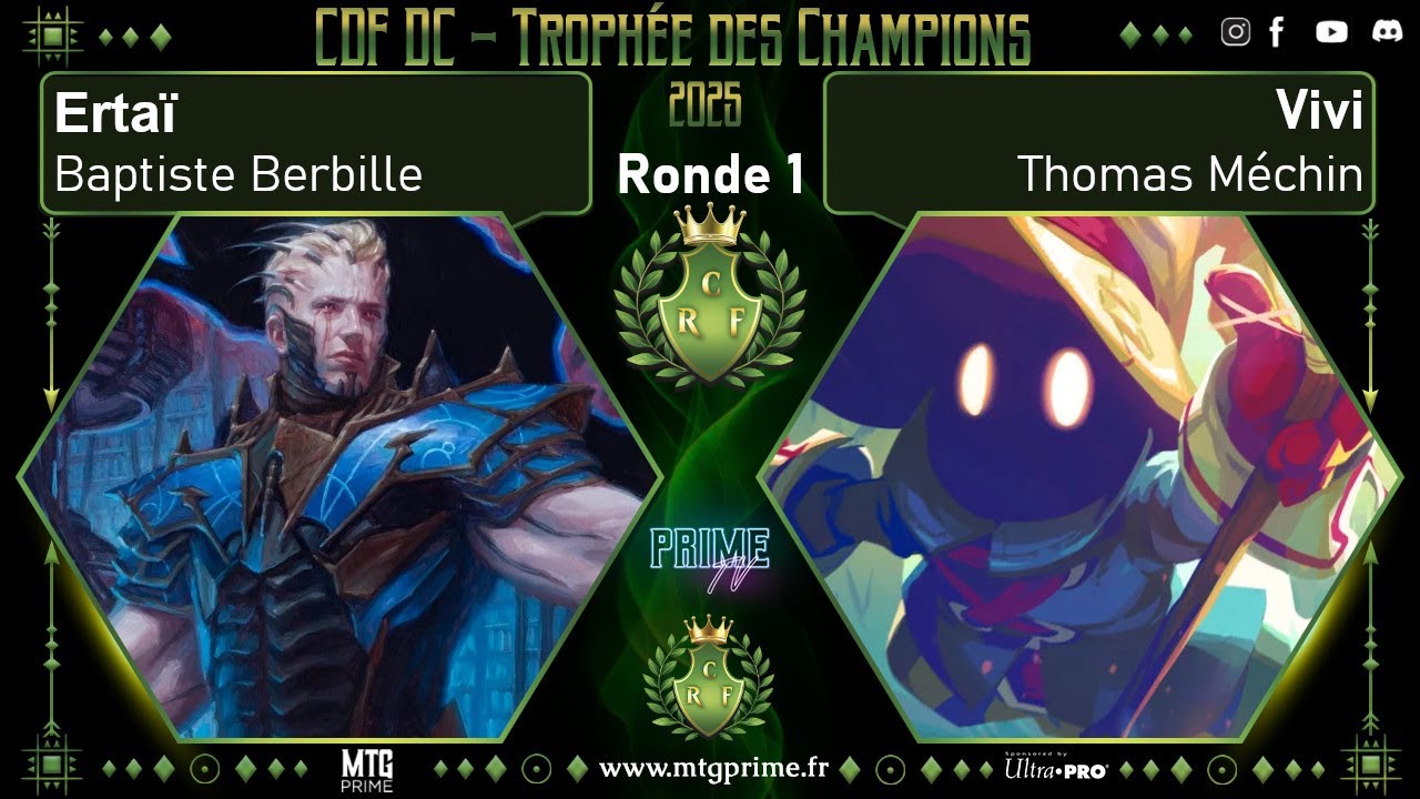 🔥TROPHEE DES CHAMPIONS🔥 ERTAI ⚔️​ VIVI | R1 | MTG Duel Commander 🃏