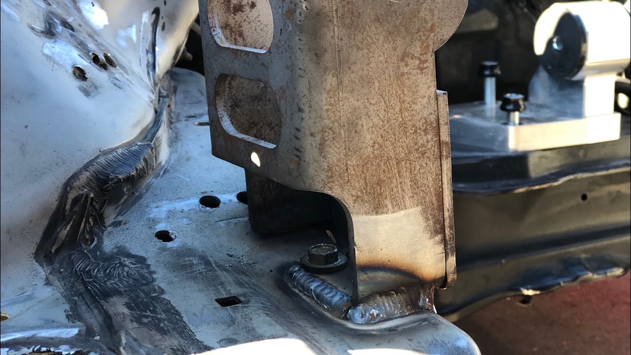 Hasport mounts welded on the k24 prelude