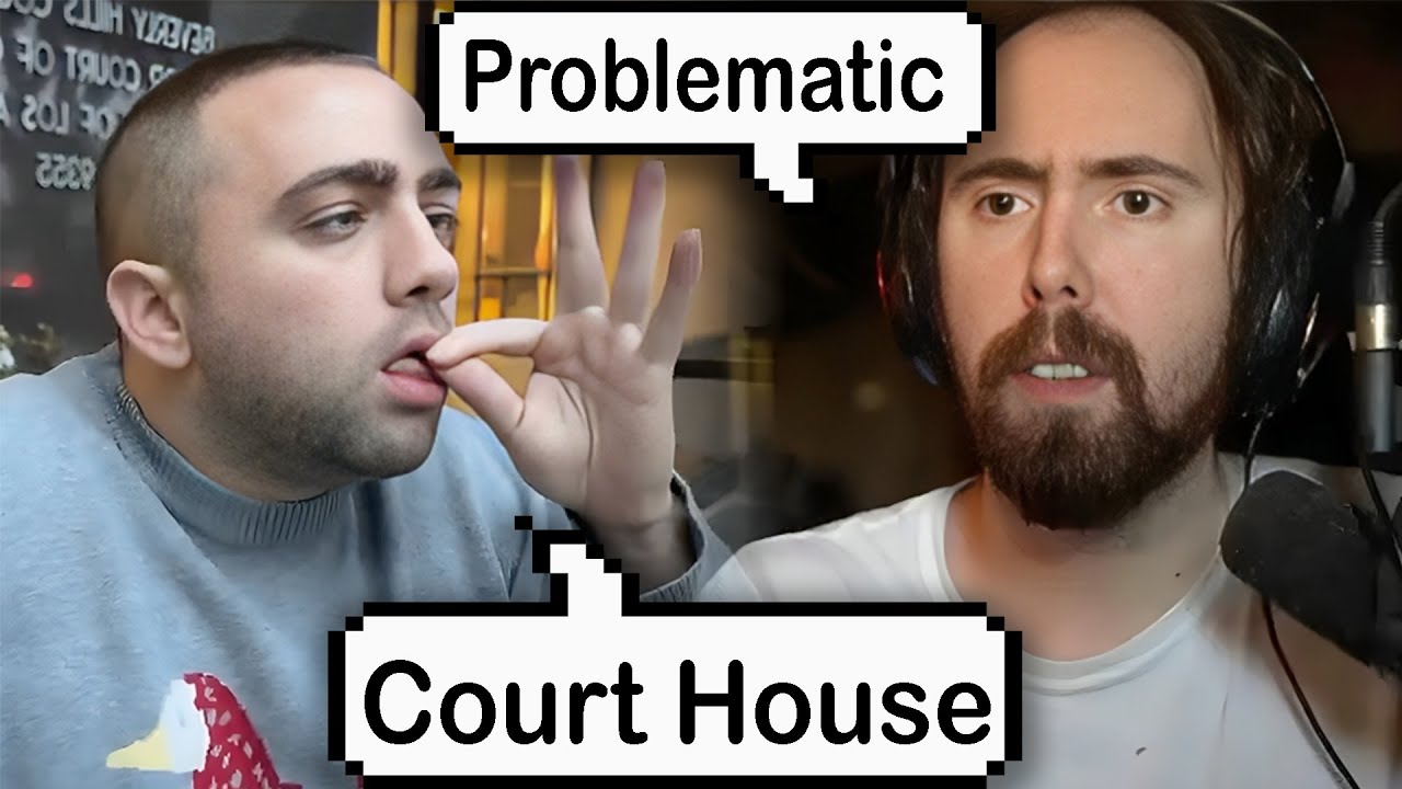 Mizkif MOCKING Outside of Court | Asmongold on QTCinderella Awards Show