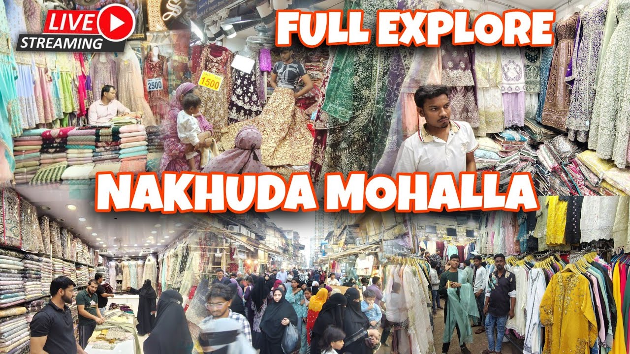 NAKHUDA MOHALLA FULL EXPLORE || PAKISTANI DRESS👘 ₹1,500 SE SHARARA 👗#mumbai #nakhudamohallamarket