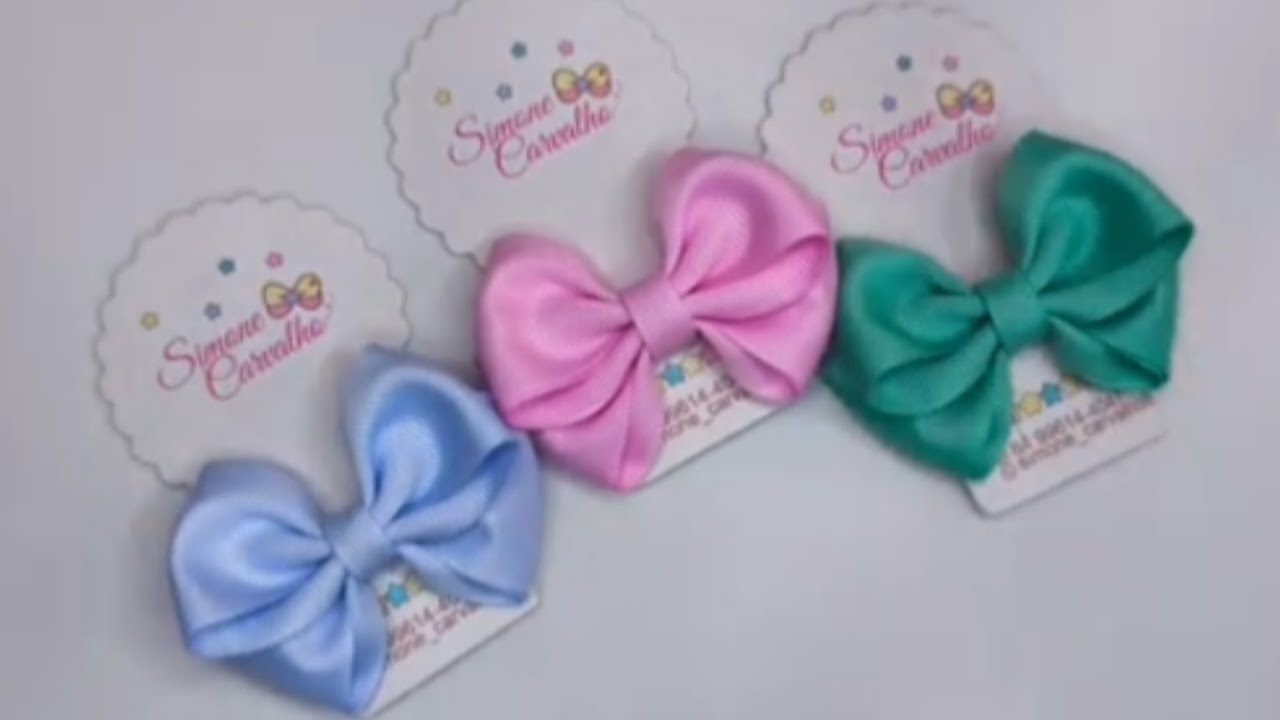 How to Make Satin Ribbon Hair Bows 🎀 | Easy Handmade Hair Clips for Girls | DIY Tutorial#handmadebow