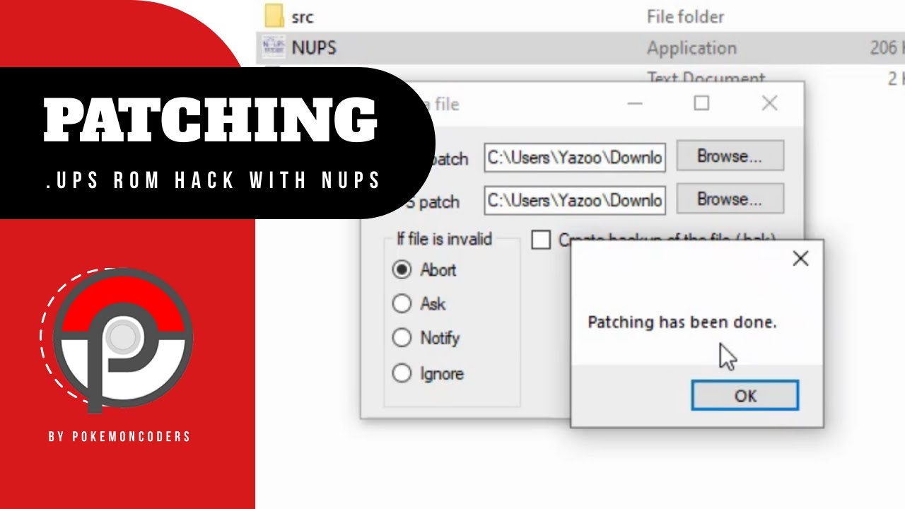 How To Patch UPS ROM Hacks with NUPS - PokemonCoders