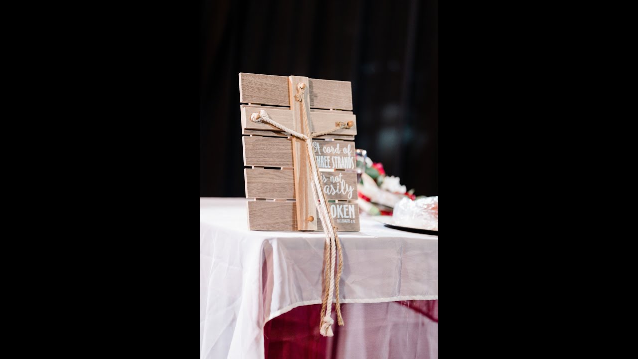 VIDEO 3 OF 6: DAVID & FELICIA BONILLA WEDDING 02/22/20. THE 3 STRAND CORD CEREMONY BY PASTOR HENRY.