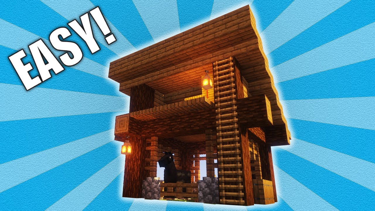 Easy Expandable Minecraft Barn [Building Tutorial]