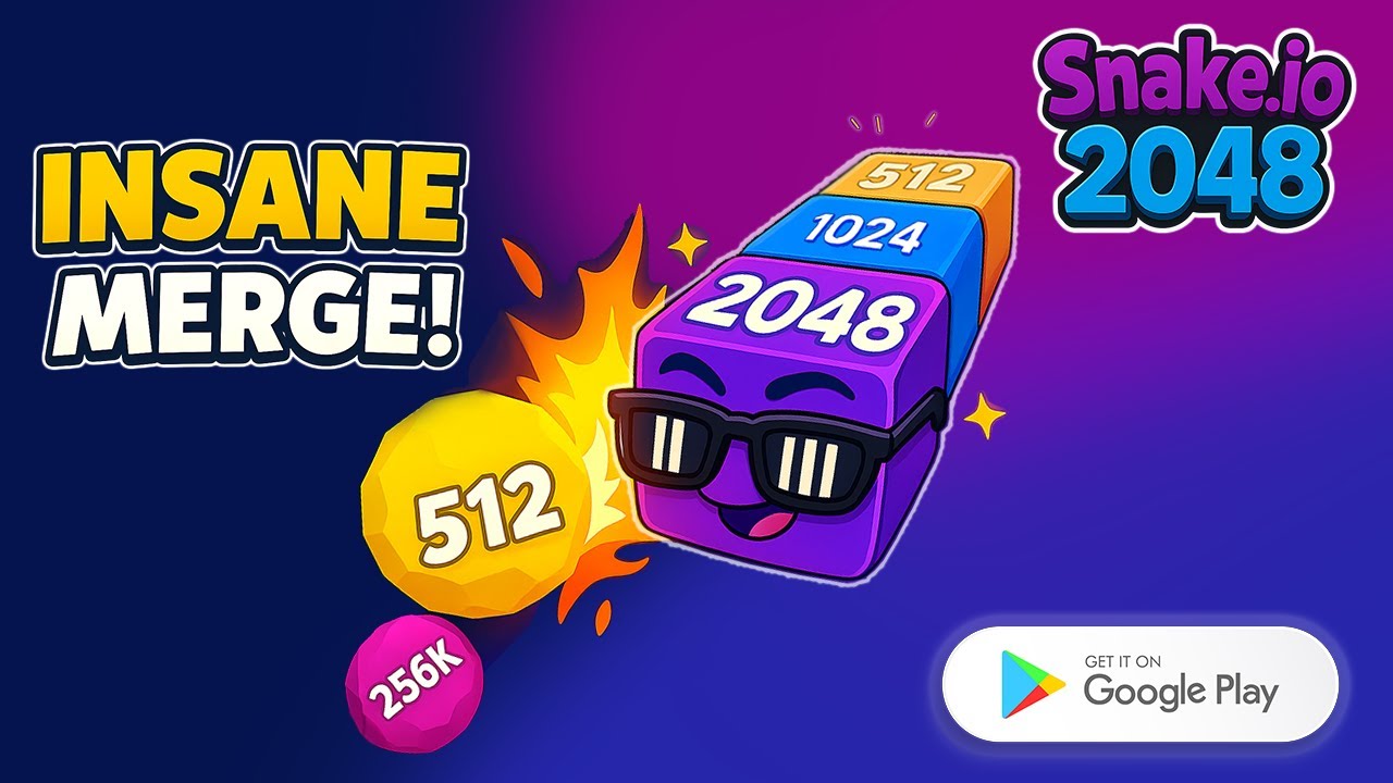Merge to Dominate! 🐍 | Snake.io 2048 Insane Gameplay #Snake.io 2048