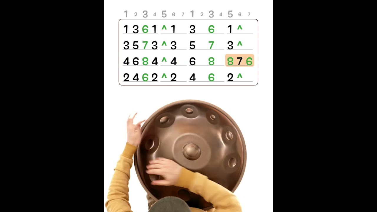Yishama - 7_8 Backbeat Arpeggios By Handpan Dojo