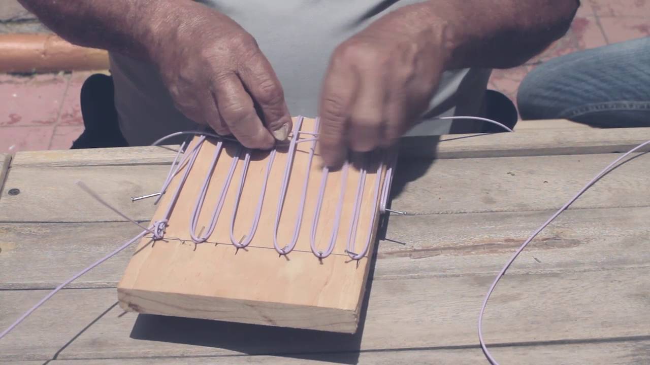 Tutorial cestería con molde: Ponchito