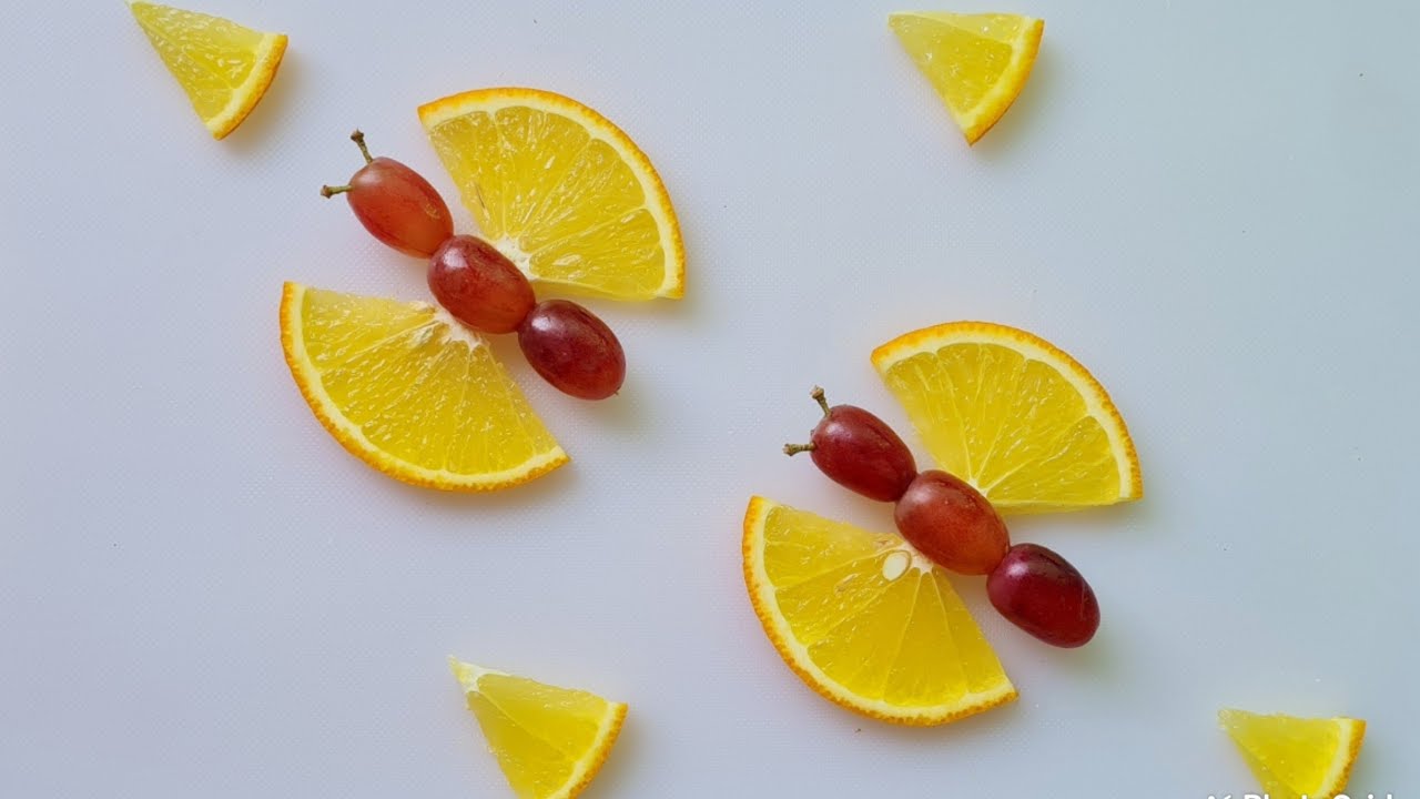 Simple Orange Art | Fruit Carving Garnish | Fruit Cutting Design | DIY Fruit Decoration