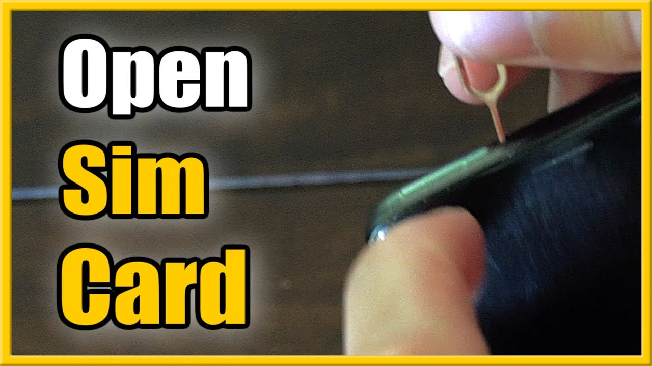 How to Open SIM Card Tray with Ejector Pin tool on Phone (Best Method)