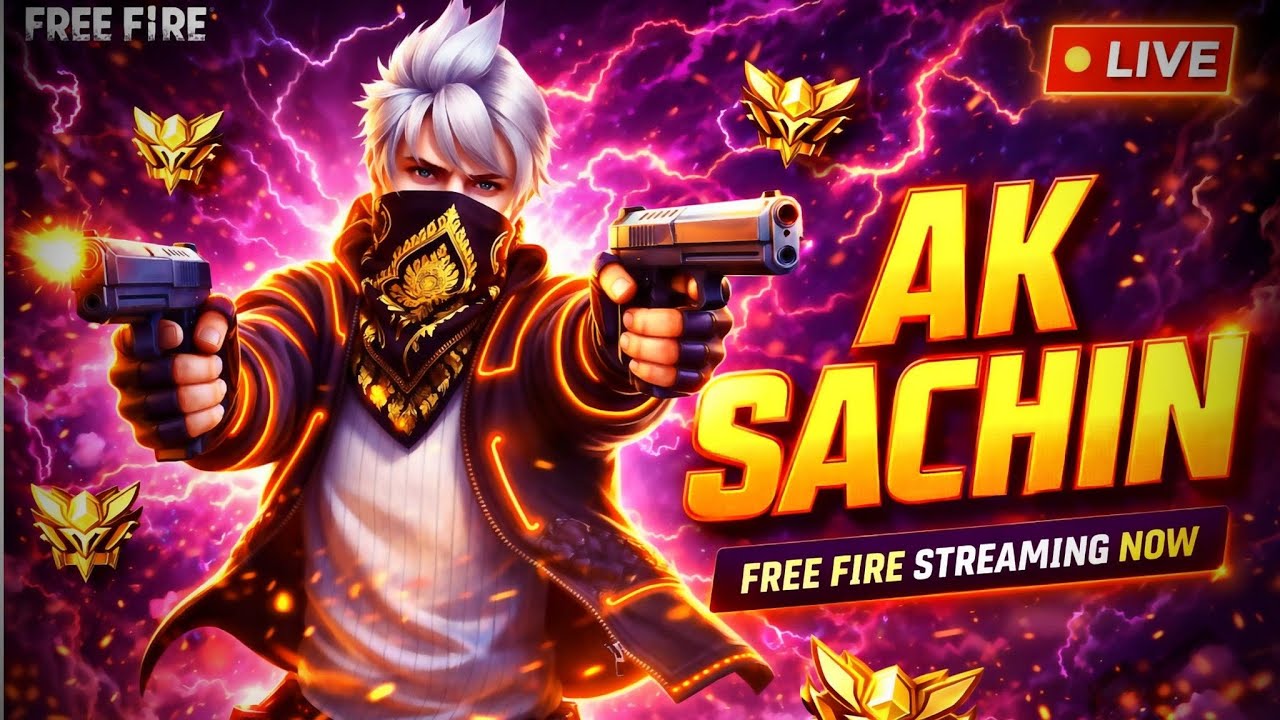 || FREE FIRE LIVE || AK SACHIN  ||