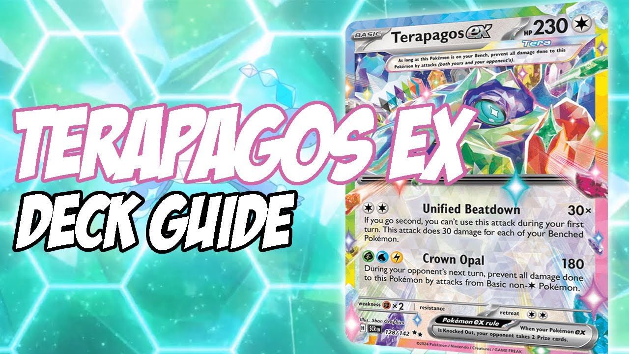How to Play Terapagos Ex, NEW DECK FROM STELLAR CROWN | Deck Guide