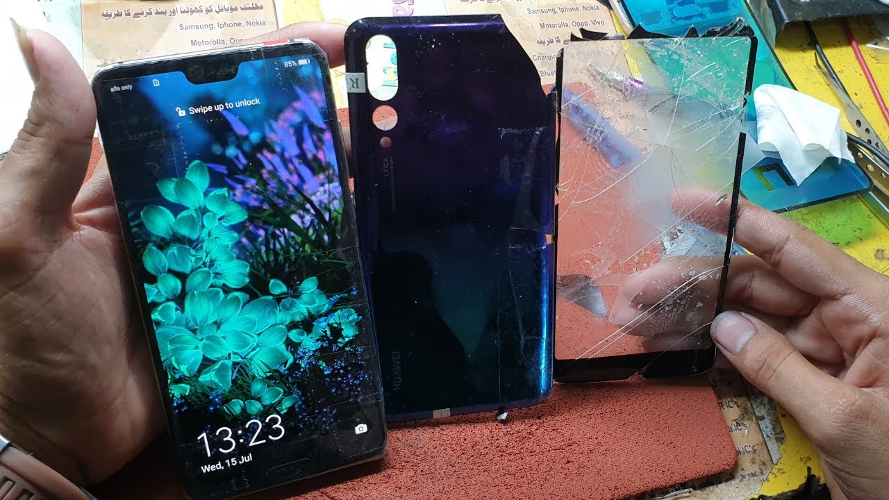 Huawei P20 Pro Cracked Front Glass & Back Glass Replacement | Rebuild Broken Phone |