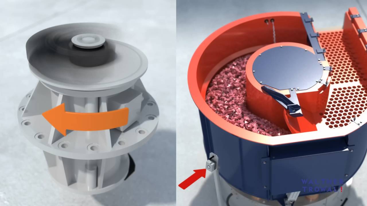 Walther Trowal round vibratory finishing machine CB type