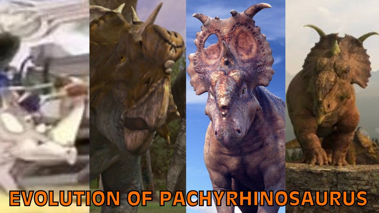 Evolution Of Pachyrhinosaurus In Movies, TV Shows, Documentaries, Games, & Paleo Media