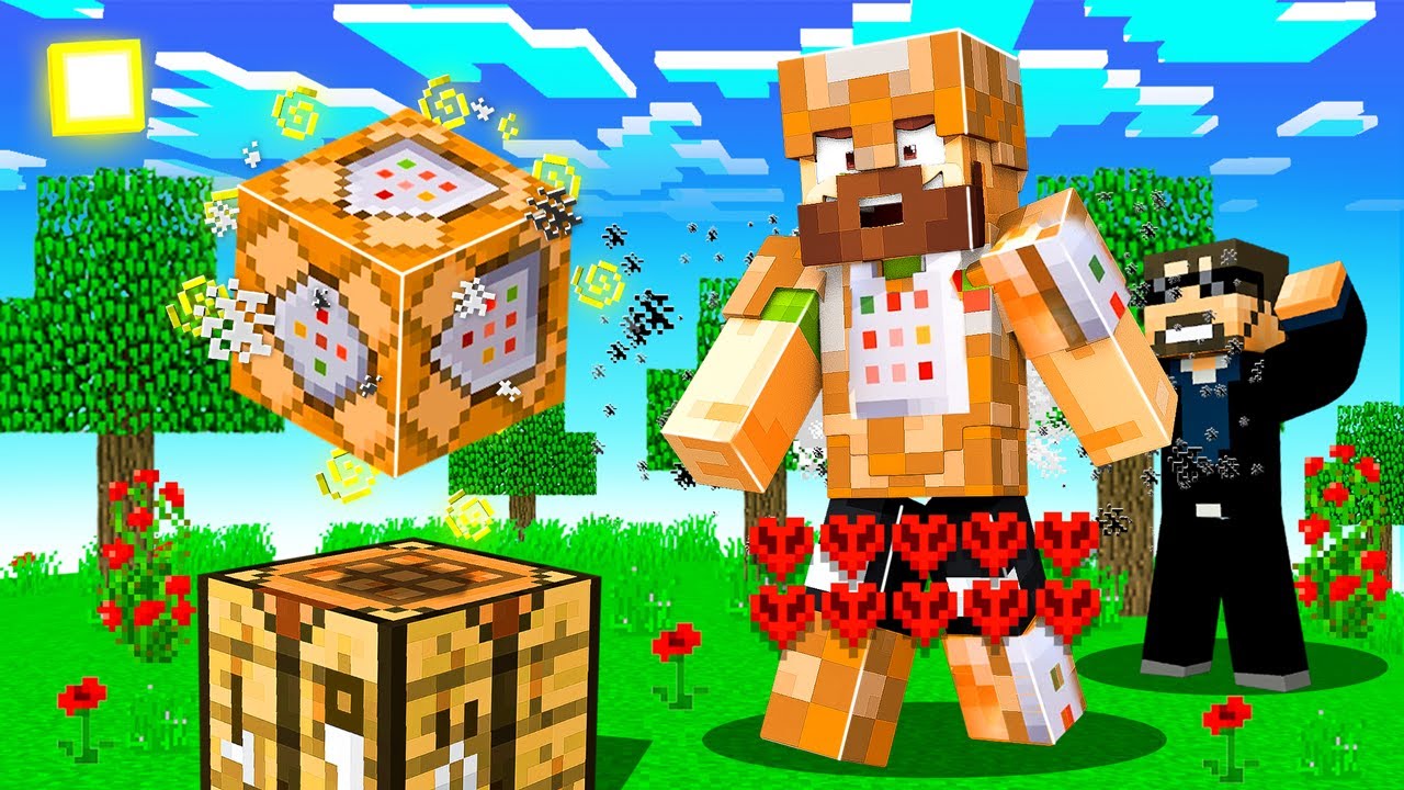 USING ADMIN COMMAND BLOCK ARMOR in Minecraft