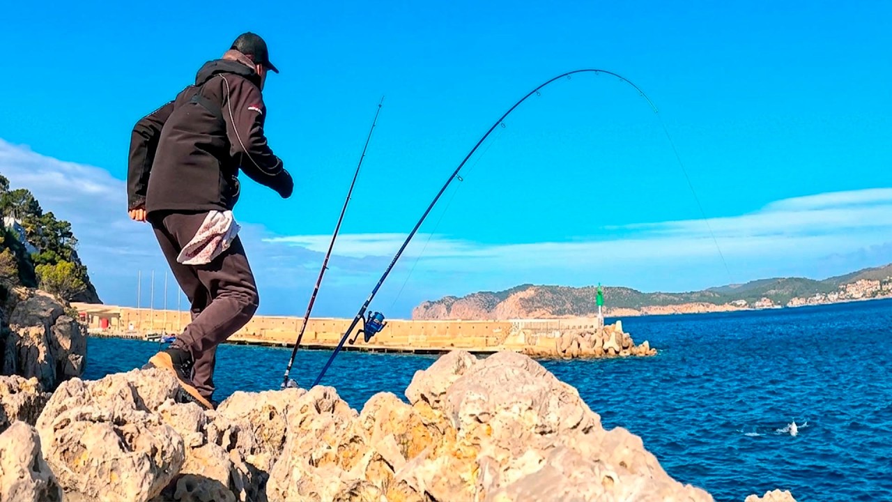 PESCA en ACANTILADO a FONDO (Surfcasting)