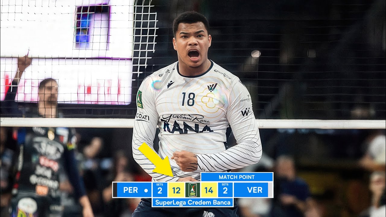 Darlan Souza DESTROYED Perugia in Italian Volleyball League 2025 !!!