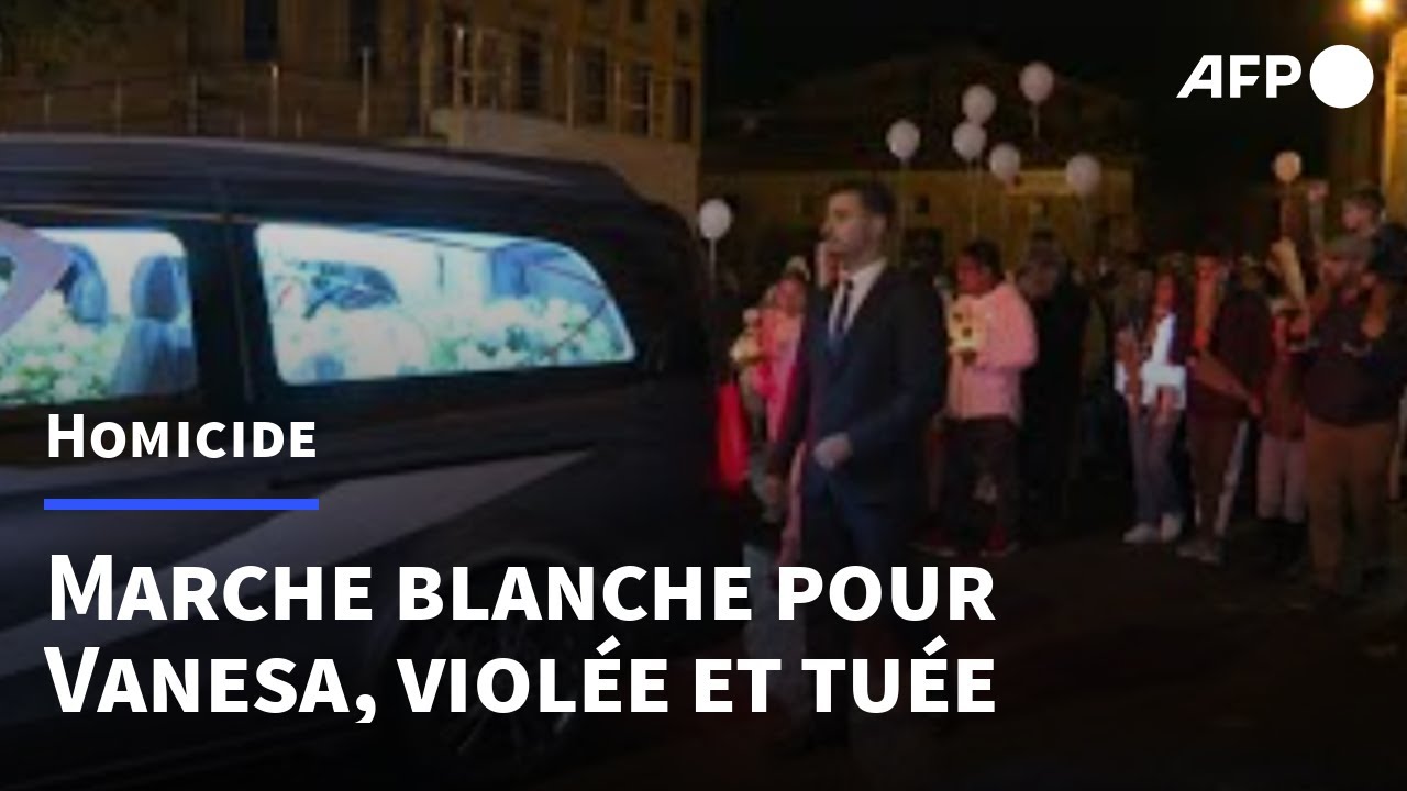 Marche blanche silencieuse en hommage &agrave; Vanesa, coll&eacute;gienne tu&eacute;e | AFP