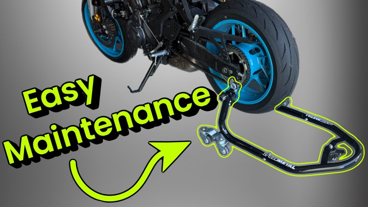 Rolling rear stand - Easy maintenance and bike movement!