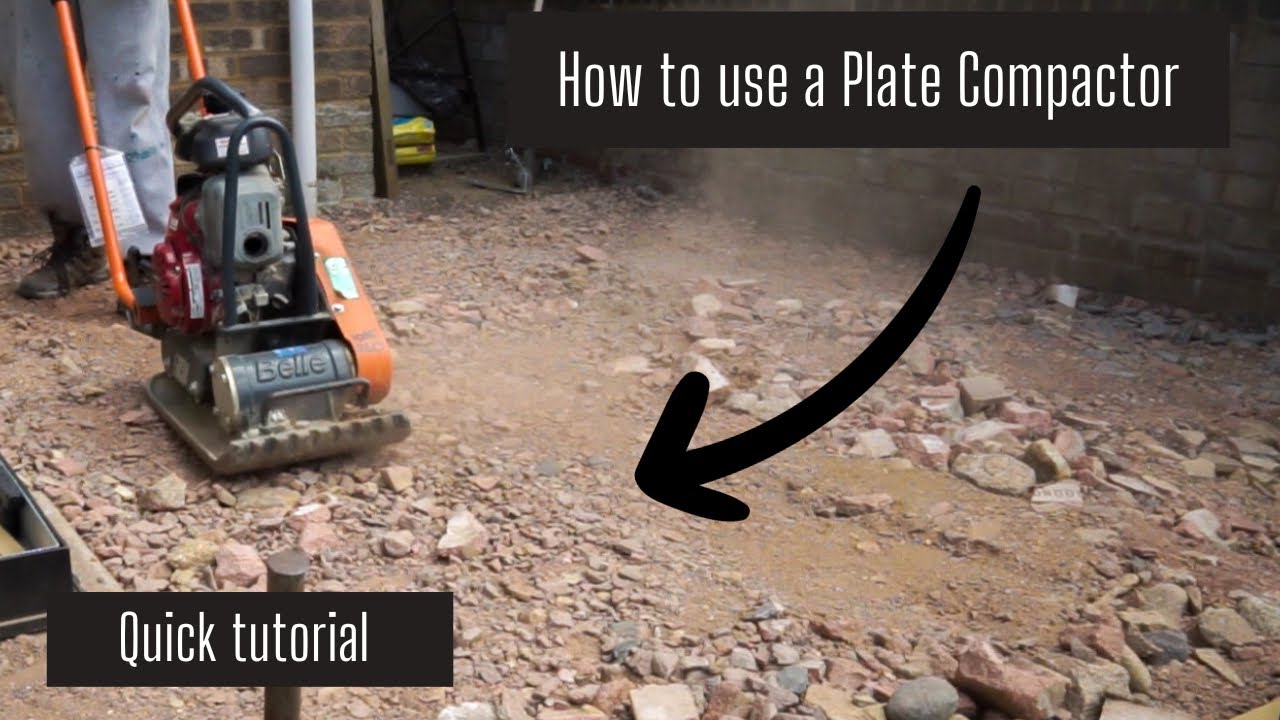 Best way to compact gravel - Wacker plate compactor