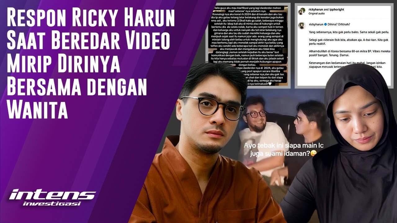 Respon Ricky Harun Saat Beredar Video Mirip Dirinya Dengan Wanita | Intens Investigasi | Eps 6227