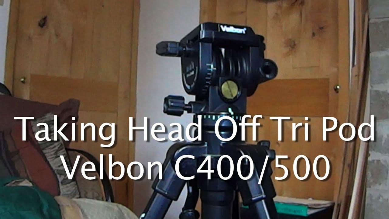 Taking the Head Off a Tri Pod so it will Fit into Carry On Luggage-  Velbon C400/500 - Easy DIY