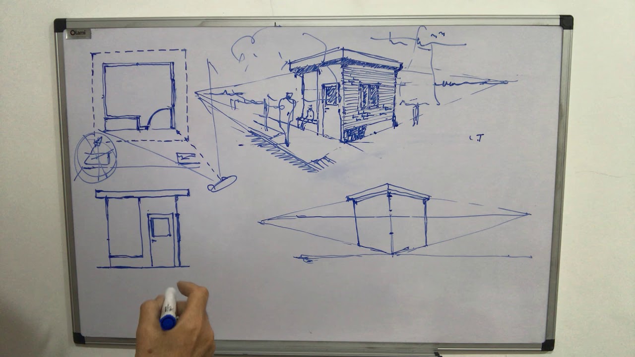 Video 13 - Croquis a dos puntos de fuga exterior