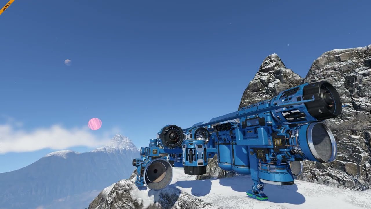 Space Engineers 2 Getting Ice with small ship