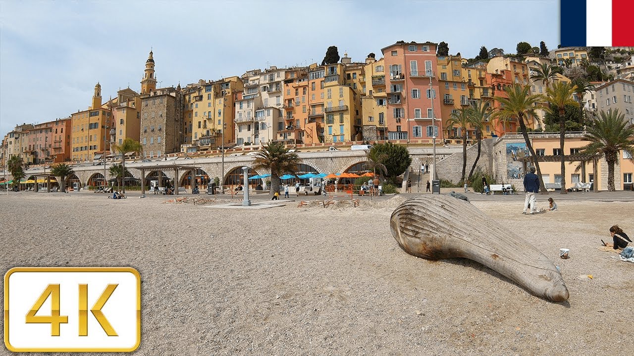 Menton, France (French Riviera/Côte d'Azur) | Spring 2021【4K】
