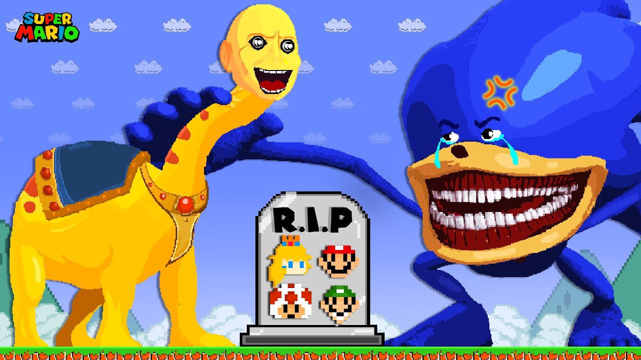 Shin Sonic Tapes Vs We Swam Too Far R.I.P Mario in Super Mario Bros.