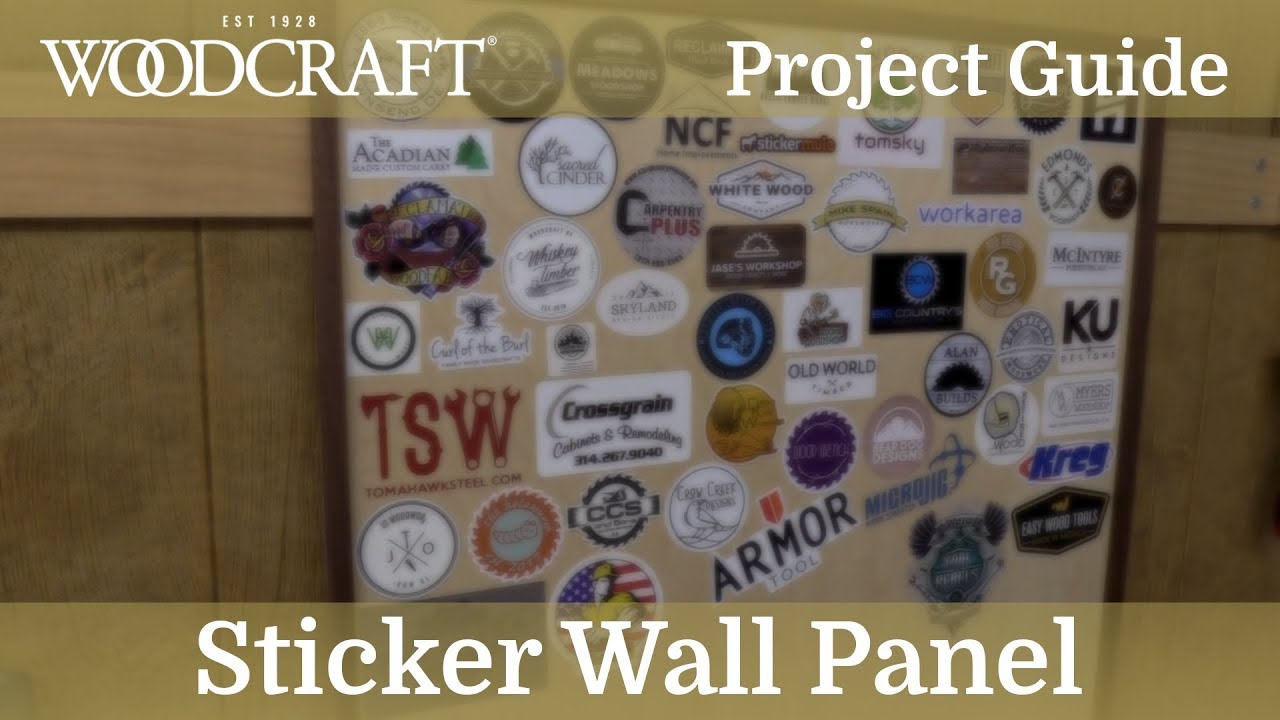 Woodcraft Sticker Wall Panel
