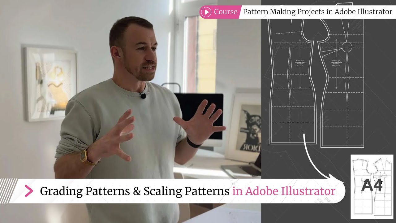 Grading Patterns & Scaling patterns in Adobe Illustrator