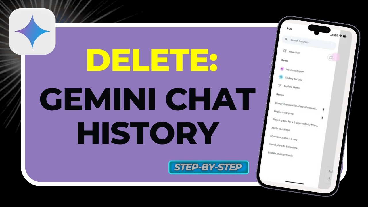 How to Delete Gemini Chat History (Fix Activity History & Auto-Delete Setup!)