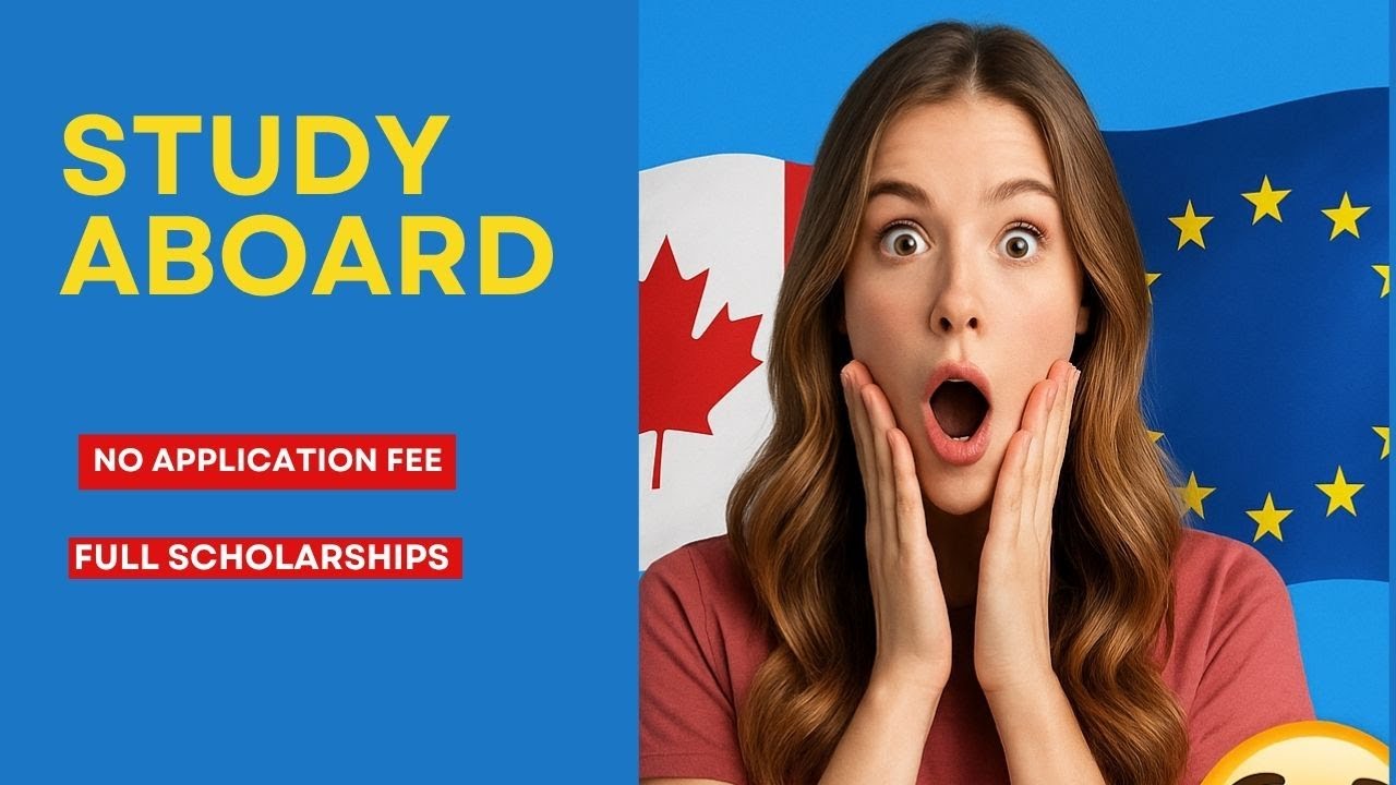 STUDY ABROAD for FREE?! (No Application Fee + Full Scholarships)